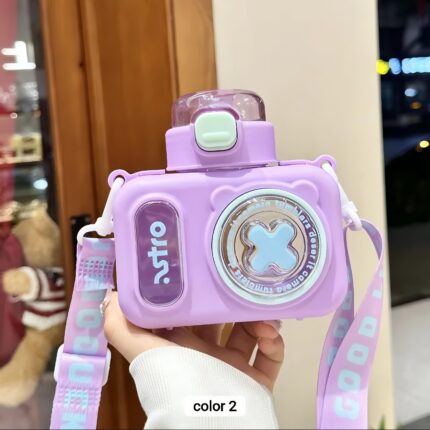 Trendy Camera Shape Sipper With Broad Belt Sling